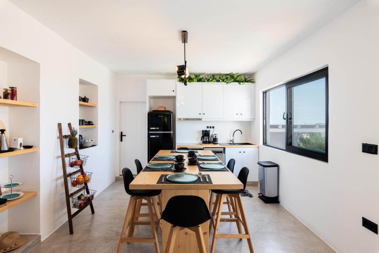 Yalos Mykonos 4 Bedroom Luxury House 5 Minute From Ornos Beach W Sea & Sunset View Mykonos Town Экстерьер фото